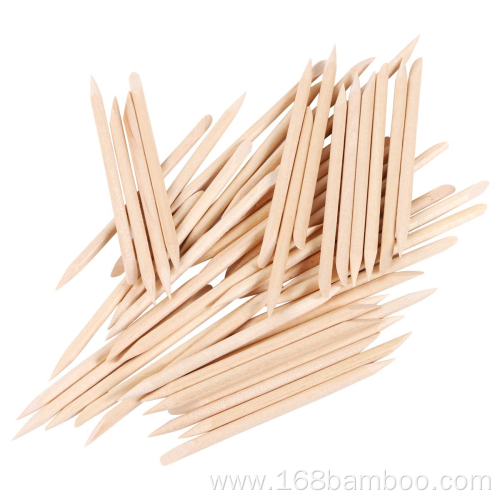 114 mm Length Wooden Nail Cleaning Orange Sticks